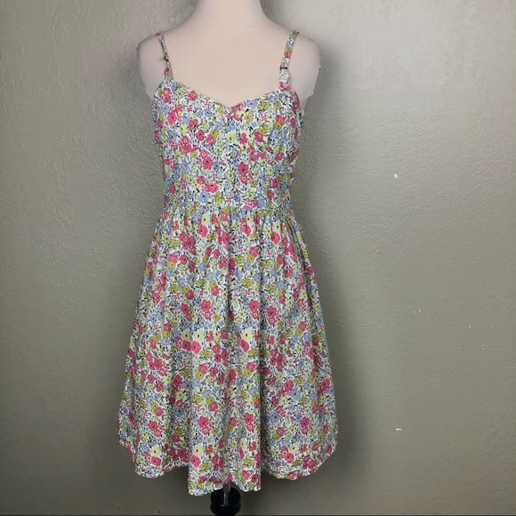 FOSSIL Floral Sun Dress sz M - Picture 2 of 9